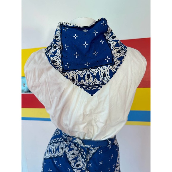 1960s bandana print 4 piece shorts set by Peck and peck sz s / m pinup playsuit - Picture 3 of 10